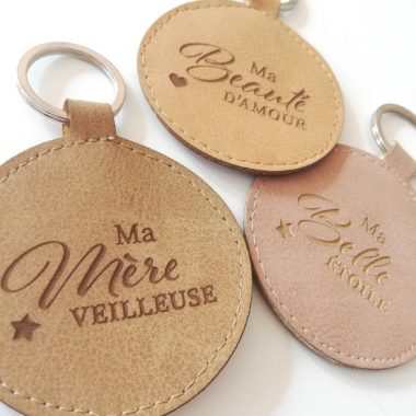 Porte clés gravés
